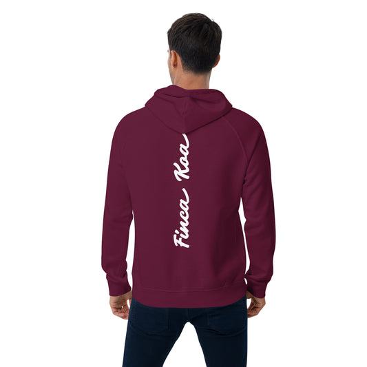 Unisex eco raglan hoodie - Finca Koa 23'