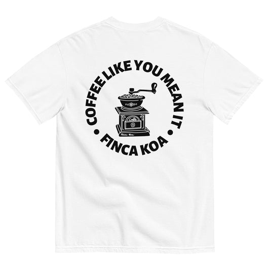 Unisex garment-dyed heavyweight t-shirt - Coffee like you mean it